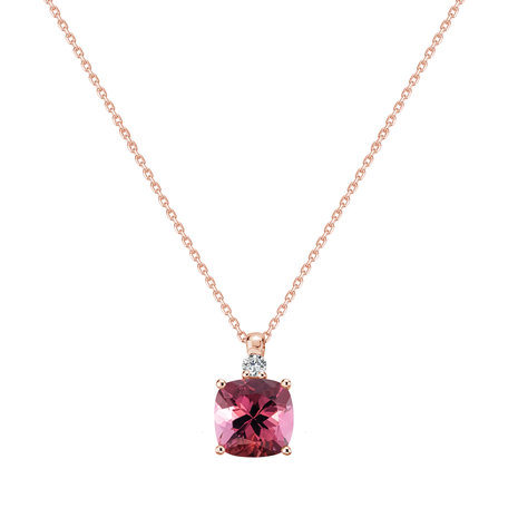 Diamond necklace with Tourmaline The Duchess