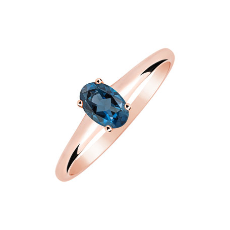 Ring with Topaz Mystic Abyss