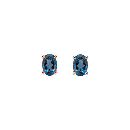 Earrings with Topaz Mystic Abyss