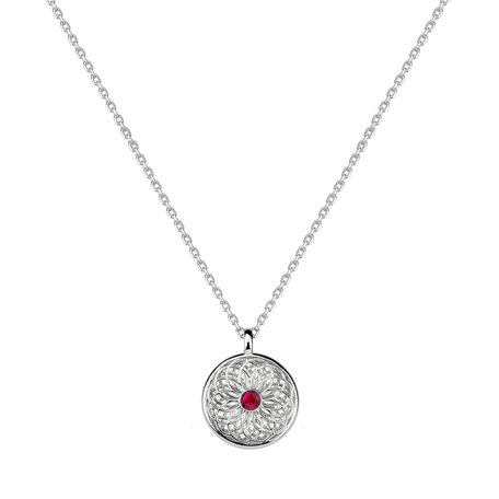 Necklace with Ruby Mirelleon