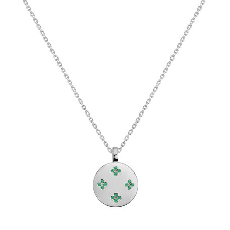 Necklace with Emeralds Aveline