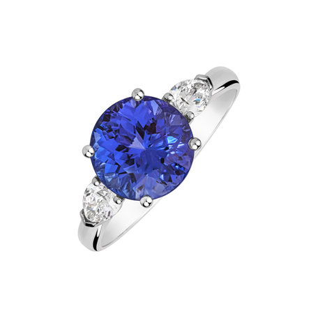 Diamond ring with Tanzanite Royal Oasis