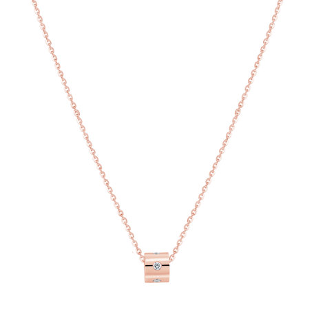 Diamond necklace Glittering Line