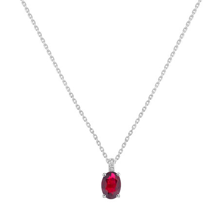 Diamond necklace with Ruby Euphemia