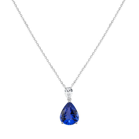 Diamond necklace with Tanzanite Whisper of Avalon