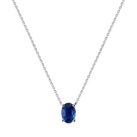 Necklace with Sapphire Mystic Depth