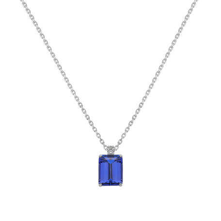 Diamond necklace with Tanzanite Mireth