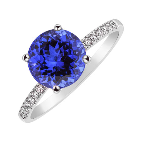 Diamond ring with Tanzanite Zorabelle