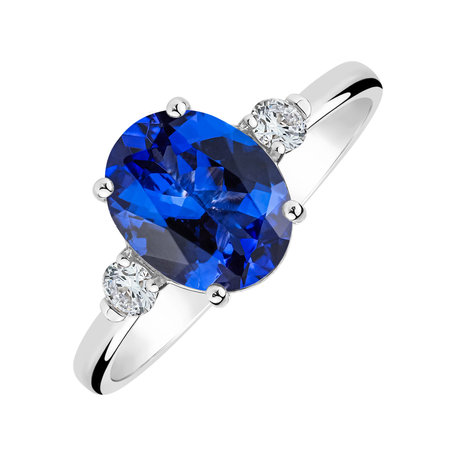 Diamond ring with Tanzanite Asuan