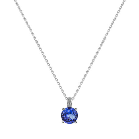 Diamond necklace with Tanzanite Zephyrine