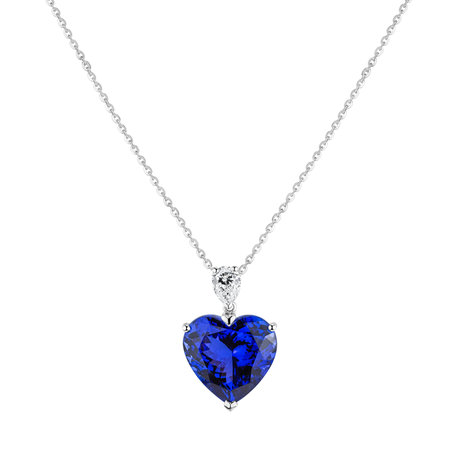 Diamond necklace with Tanzanite Euphoric Passion