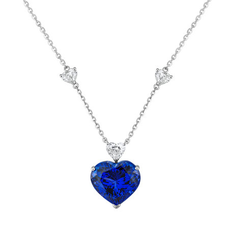 Diamond necklace with Tanzanite Oceanic Pulse