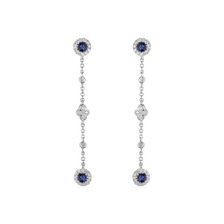 Diamond earrings and Sapphire Regal Echo