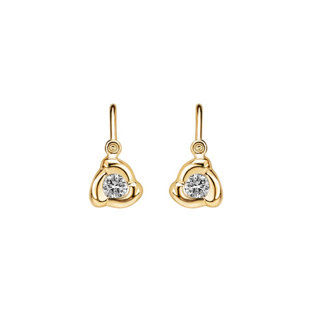 Children's diamond earrings Dots