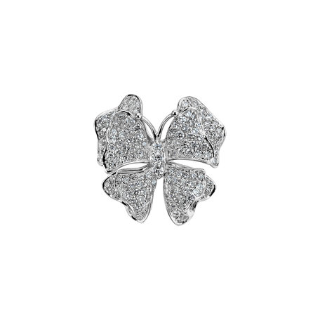 Diamond brooch Fantastic Butterfly