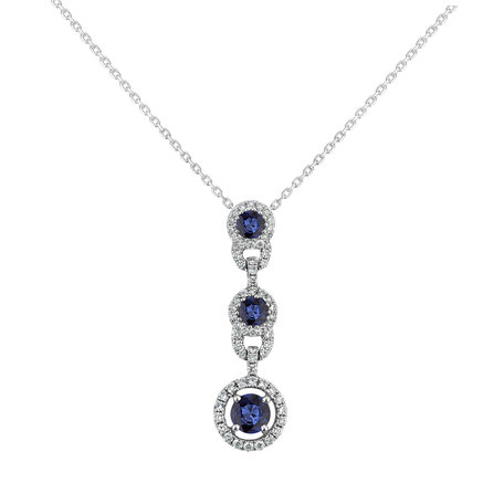 Diamond pendant with Sapphire Memorandum