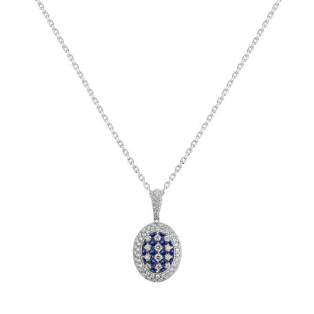 Diamond pendant with Sapphire Amiyah