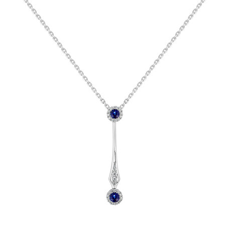 Diamond pendant with Sapphire Naiad