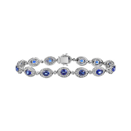Diamond bracelet with Sapphire Xaverie