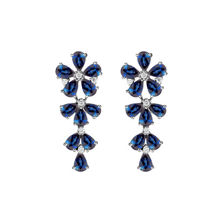 Diamond earrings and Sapphire Witching Scarlett