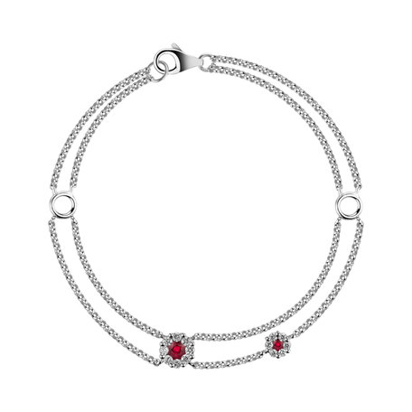 Diamond bracelet with Ruby Thrynae