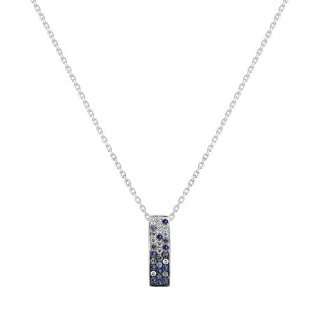 Diamond pendant with Sapphire Sheherazade