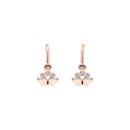 Children's diamond earrings Wings