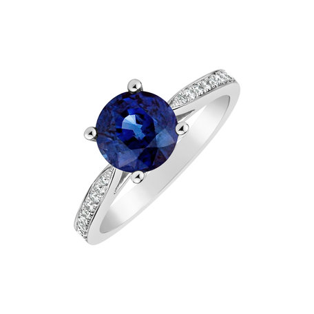 Diamond ring with Sapphire Sin Secret