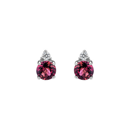 Diamond earrings with Tourmaline Dream Sin