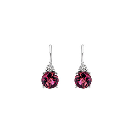 Diamond earrings with Tourmaline Dream Sin