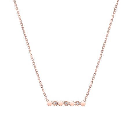 Diamond necklace Long Glossy Dots