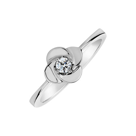 Diamond ring Faith Flower