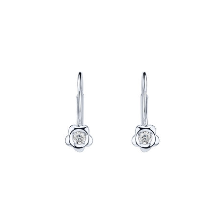 Diamond earrings Flowers