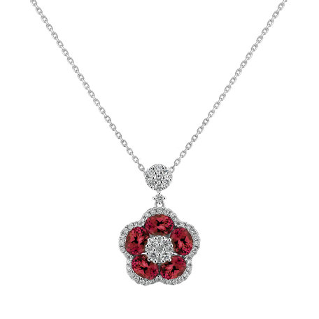 Diamond pendant with Ruby Willa