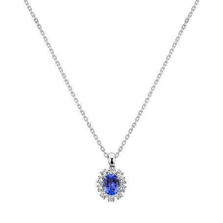 Diamond pendant with Tanzanite Winona