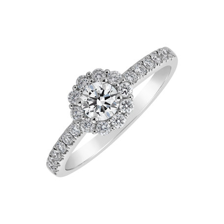 Diamond ring Folded Floral