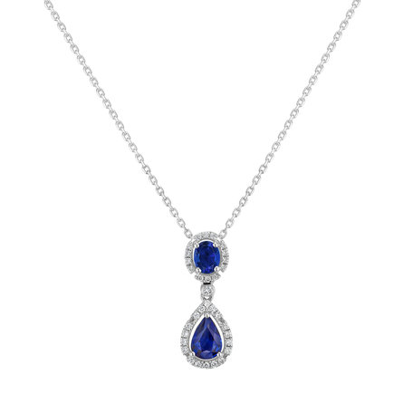 Diamond pendant with Sapphire Sorrow Dream