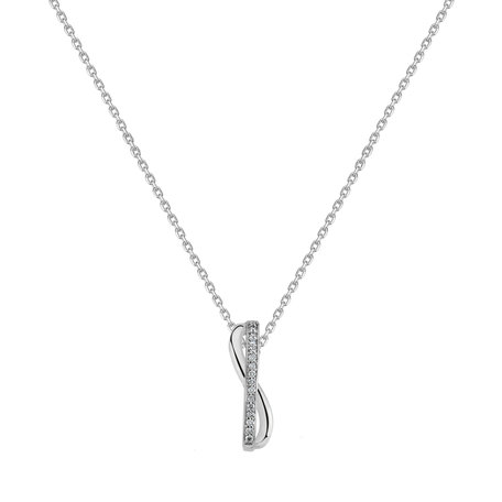 Diamond pendant Elegant Embrace