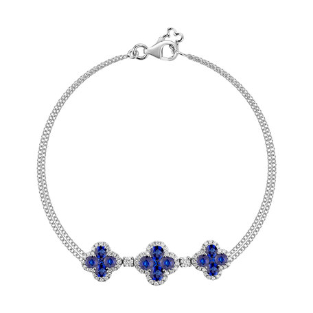 Diamond bracelet with Sapphire Sapphire Secret