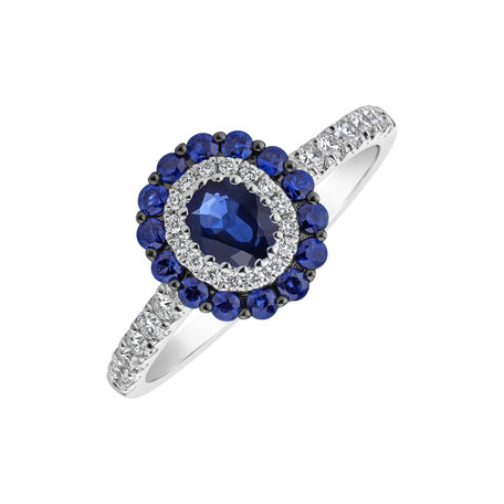 Diamond ring with Sapphire Aristocrat Pleasure