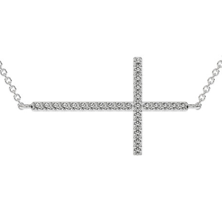 Diamond necklace Cross