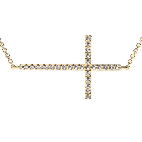 Diamond necklace Cross