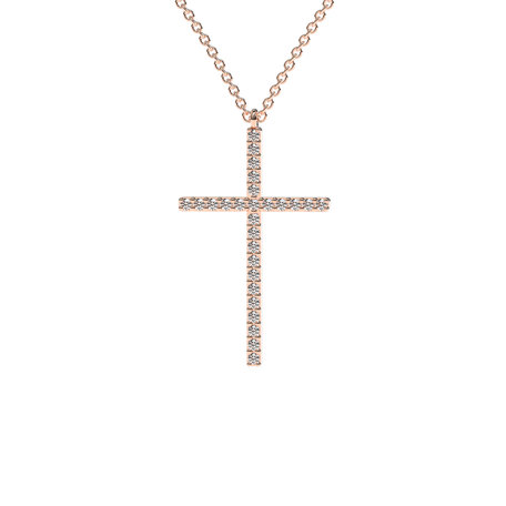 Diamond necklace Cross