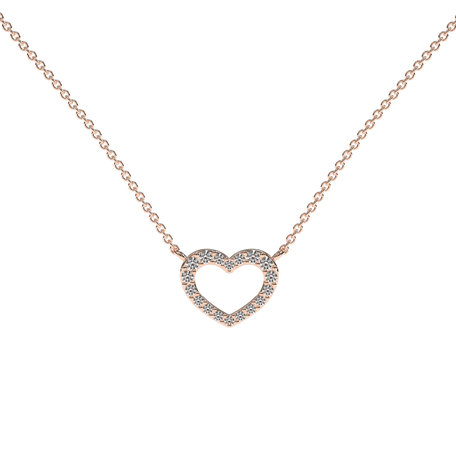 Diamond necklace Precious Heart