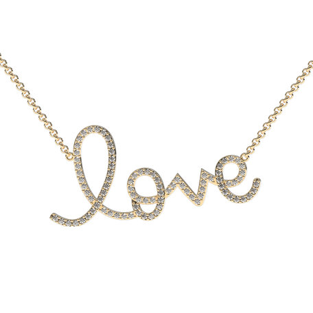 Diamond necklace Love