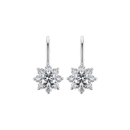 Diamond earrings Snow Storm