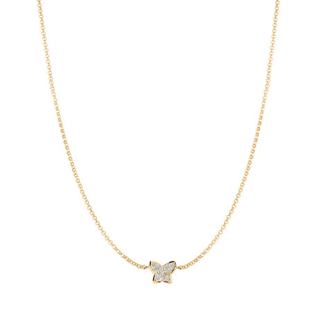 Diamond necklace Magic Butterfly