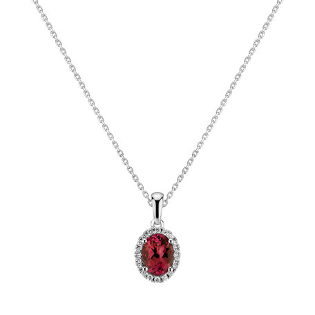 Diamond pendant with Ruby Princess Essence