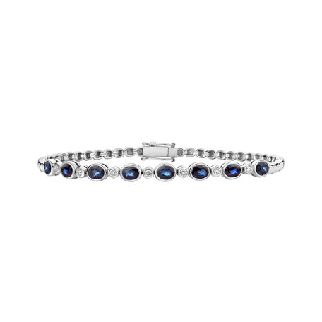 Diamond bracelet with Sapphire Meghan Beauty