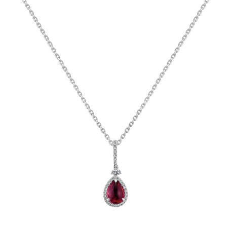 Diamond pendant with Turmalinem Guillaumine